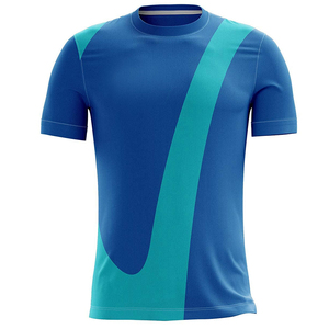 เสื้อยืดทีมกีฬาออกแบบใหม่สำหรับผู้ชาย เสื้อเจอร์ซีย์ซับลิเมชั่นพร้อมโลโก้ แขนสั้น ระบายอากาศได้ดี ทรงปกติ เสื้อฟุตบอลสำหรับผู้ใหญ่ - Product Image 1