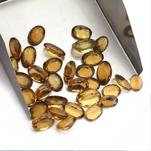 ควอตซ์แชมเปญสีเหลืองธรรมชาติ รูปไข่เหลี่ยมเพชรพลอย หลายขนาด ผ่านการอบความร้อน สำหรับทำเครื่องประดับ ขายส่งจากโรงงาน - Product Image 3