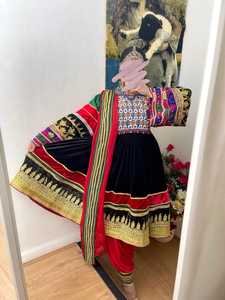 Premium Girls Ethnic Afghan Festival Chiffon <b>Dress</b> Handcrafted Embroidery Long Sleeves for <b>Weddings</b> Cultural Afghan Kuchi <b>Dress</b> - Product Image 2
