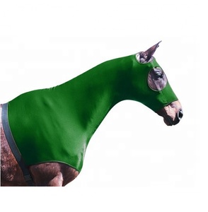 Capuche d'équitation personnalisable de haute qualité Cou complet Stretch Tailles réglables Tack de cheval de haute qualité - Product Image 1