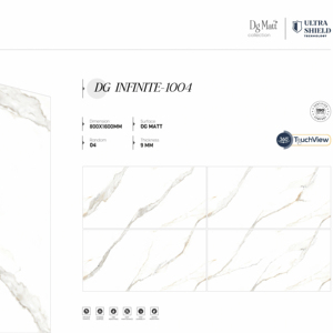 Carreaux de porcelaine effet cristal mat de designer, grandes dimensions 800x1600, 1200x1800, 750x1500 mm, pour murs, sols et revêtements muraux modernes. - Product Image 1