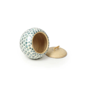 Wholesale Handmade Bamboo <b>Jar</b> with Mother of Pearl Shell Inlay Vietnam Handicraft Decorative Product - Product Image 2
