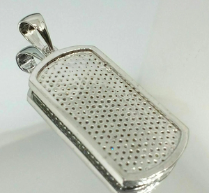 Women's 925 Silver Plated Hip Hop Luxury Filled Pendant with Brilliant Cut Lab Grown Diamond IGI Certified <b>Gift</b> Party Wear - Product Image 3