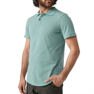High Quality Men's for Polo <b>Shirts</b> Comfortable Breathable New Design Color Block <b>Half</b> <b>Button</b> Casual Wear Men Polo <b>Shirts</b> - Product Image 1