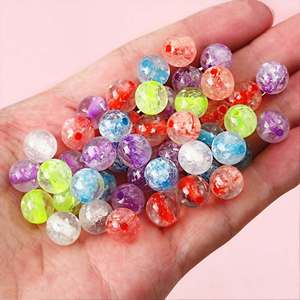 ลูกปัดเรซิ่นทรงกลมสีขาว/แบบกำหนดเอง ขนาด 14x8 มม. จากคอลเลกชันแฮนด์เมด (รุ่น THC-2921) สำหรับทำเครื่องประดับ - Product Image 5