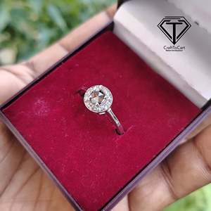 แหวนแต่งงานผู้หญิงทอง 14k ประดับเพชร VVS1 ปรับขนาดได้ - Product Image 3