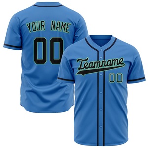Camiseta de Béisbol para Hombre, Uniforme de Equipo Personalizado, Poliéster Transpirable, con Botones, Sublimación, Proveedor Mayorista OEM - Product Image 1