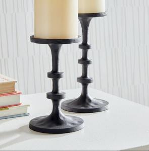 High Quality Black Metal <b>Candle</b> Holder Set Cylindrical Design Modern Tabletop <b>Candle</b> Stand for Home Wedding Event At <b>Cheap</b> Price - Product Image 5