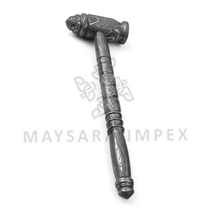 Marteau à clous artisanal en acier Damas, qualité industrielle, robuste, pour mécanicien, multi-usages, haute qualité, pour forgeage - Product Image 4