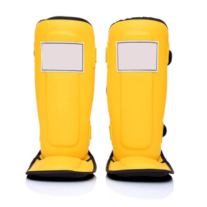Protège-tibias en cuir réglables à prix d'usine, légers et confortables, avec protection professionnelle pour le pied et le genou - Product Image 1