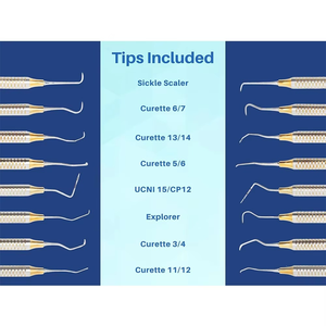 Dental Hygienist Tool Kit (10 PCs) Includes <b>Mirror</b> Probe Tweezer Scalers Pocket Probe Curettes Set Wholesale 2026 - Product Image 3