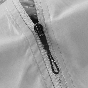 Veste coupe-vent légère pour homme, anti-UV, avec capuche et fermeture éclair, design patchwork, pour activités estivales en plein air, protection légère - Product Image 6