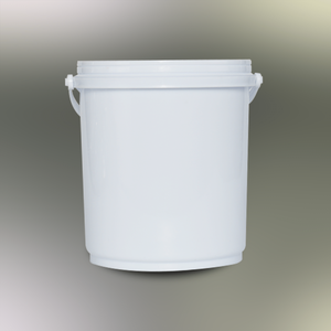 White Cylindrical PP <b>Plastic</b> Pail With Lid Non-Toxic And Odorless For <b>Storage</b> - Product Image 5