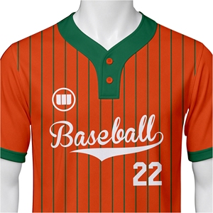 Uniformes de Béisbol Personalizados con Sublimación, Transpirables, 100% Poliéster, con Logotipo Frontal, Venta al Por Mayor - Product Image 4