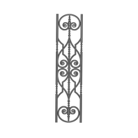 Médaillon floral décoratif moderne sans cadre pour garde-corps de balcon, balustrade d'escalier en métal orné, piquet de luxe pour villa, garde-corps en fonte