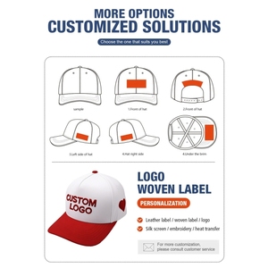 หมวกเบสบอลปักลาย 3 มิติ แบบ 5 ชิ้น ขายส่ง รับผลิตตามสั่ง หมวกแฟชั่นปักลาย 3 มิติ OEM ผ้าฝ้าย - Product Image 3