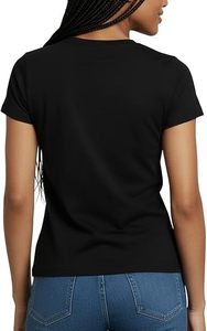 เสื้อยืดเบลล่า แคนวาส ผ้าฝ้ายเจอร์ซีย์ 100% พิมพ์ลายโลโก้ สวมใส่สบายทุกวัน แขนสั้น คอกลม ระบายอากาศได้ดี แฟชั่นสำหรับผู้หญิง - Product Image 2