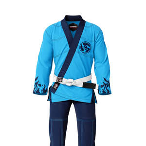 Kimono Profesional de Jiu Jitsu Brasileño RTS de Alta Calidad, 260g, 100% Algodón, Transpirable, Duradero, Negro, con Logotipo Personalizado y Diseño Frontal Personalizado - Product Image 6