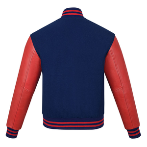 Wholesale High Quality Embossed Front Custom Logo Chenille Letterman OEM Customizable Casual Varsity Jackets for <b>Men</b> Women - Product Image 2