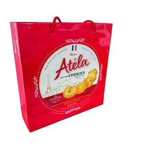 Premium Gift <b>Butter</b> Cookies OEM Vietnam 320g Red Tin Box Elegant Design - Product Image 1