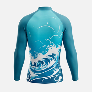 เสื้อว่ายน้ำโลโก้สั่งทำ UPF 50+ ป้องกันแสงแดด แห้งเร็ว ผลิตจากโรงงาน - Product Image 2