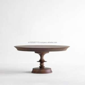 Atractivo soporte de pastel de madera para eventos nupciales de tema rústico baby showers y arreglos de postres de boda - Product Image 1