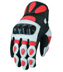 Gants de moto en cuir à manchette courte, gants de moto d'hiver à écran tactile pour hommes, gants de course, logo personnalisé OEM - Product Image 1
