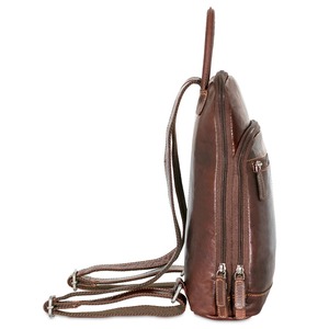 Wholesale Supplier Genuine <b>Leather</b> Women Chest Crossbody Bag Vintage Flap Backpack <b>Purse</b> with Custom Logo & Low MOQ - Product Image 6