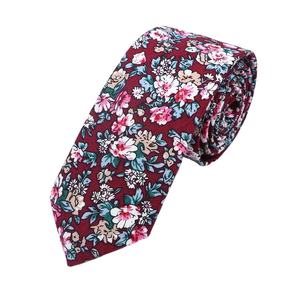 New Floral Elegant <b>Tie</b> for Men Women 100% Cotton Beautiful Flower Paisley Necktie Narrow Skinny Cravat Wedding Casual Corbatas - Product Image 5