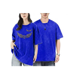 Camiseta de Manga Corta Oversize para Hombre, con Logotipo de Ala en Relieve, Color Verde Oliva, Algodón, Cuello Redondo, Corte Jersey, Casual - Product Image 5