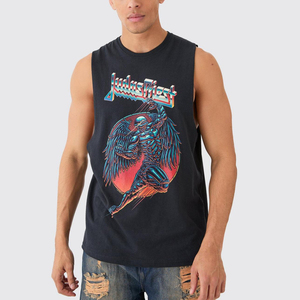 เสื้อกล้ามผู้ชายแบบมีซับใน ระบายอากาศได้ดี ผ้าฝ้าย คอกลม - Product Image 1