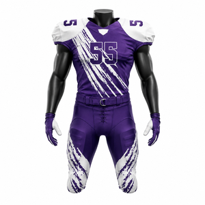 Conjunto de Uniforme de Fútbol Americano Personalizado, Jersey Sublimado, Pantalones Acolchados, Ropa Deportiva - Product Image 1
