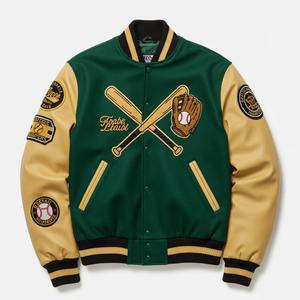 Veste universitaire en laine de qualité supérieure avec manches en cuir, veste Letterman brodée sur mesure - Product Image 2