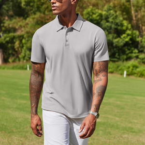 Camisas Polo Personalizadas al por Mayor para Hombre, Manga Corta, Transpirables, Ecológicas, Antipilling, Sostenibles para Golf - Product Image 5