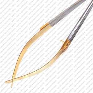 Tijeras de precisión Castroviejo de 4.5 pulgadas, rectas, ultra afiladas, herramienta de corte fino, instrumento de microcirugía de acero inoxidable - Product Image 6