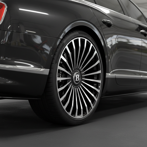 Flow Forming Alloy Wheels Multi Spoke Gloss Black with Machine Face Passenger Car Rims - Product Image 5