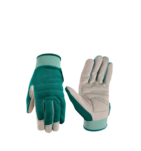 Gants de jardinage unisexes en coton robuste à doigts entiers (paume rembourrée, fermeture à cordon) - Utilisation hivernale, logo personnalisé - Product Image 6