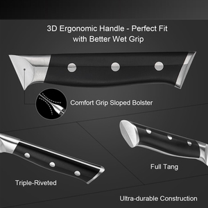 Juego de cuchillos de chef de acero de Damasco de lujo, colección de cuchillos de cocina profesionales con mango duradero para restaurante - Product Image 4
