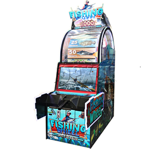 เครื่องเกมตกปลาแบบอาร์เคดสุดหรูหรา ใช้เหรียญ  พร้อมมือหมุนแบบอิเล็กทรอนิกส์  จำลองรอกตกปลา  แจกตั๋ว  โบนัสใหญ่  จ่ายรางวัลเยอะ - Product Image 2