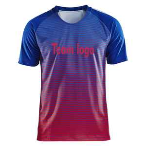 เสื้อฟุตบอลชาย โพลีเอสเตอร์ 100% ระบายอากาศ แห้งเร็ว น้ำหนักเบา แขนสั้น สกรีนชื่อทีมได้ คอกลม ยูนิเซ็กซ์ - Product Image 2