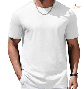 Vente en gros de t-shirts pour hommes de haute qualité, coupe ajustée, 100% coton, design de logo personnalisé, séchage rapide, mode décontractée - Product Image 1