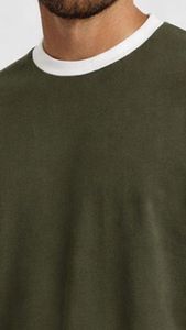 Manufacture Wholesale Custom High Quality Blank Cotton Oversized <b>Ringer</b> <b>t</b> <b>Shirt</b> Men High Class - Product Image 1