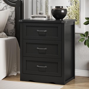 Acacia Wood 3-Drawer Rectangle Dresser <b>Chest</b> Mid-Century Design Eco-friendly Durable Tabletop Bedroom Furniture Wholesale India - Product Image 6