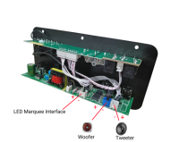 Amplificateur de basse numérique de classe D 4 ohms pour la maison avec radio FM, entrée double micro USB/TF/SD, télécommande pour 5.0 mono 30-120W