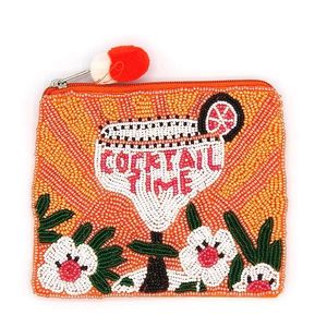 Designer Handmade Beaded Coin <b>Purse</b> Elegant Party Mini Bag At <b>Cheap</b> Price - Product Image 5