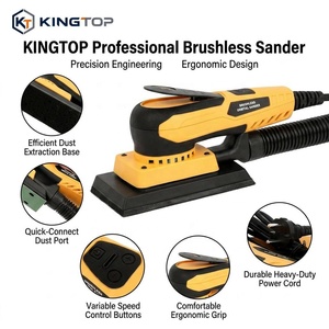 3x8 70x198mm Electric 220V Random Orbital Sander 350W Variable <b>Speed</b> for Woodworking - Product Image 2