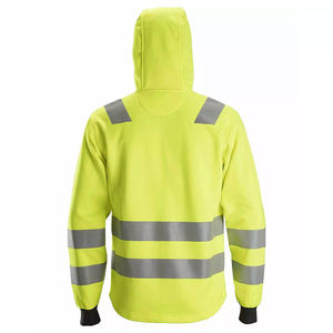 High Visibility Reflective <b>Work</b> Hoodie Safety <b>Jacket</b> for Men Women Waterproof Windproof Industrial <b>Construction</b> Wear - Product Image 3