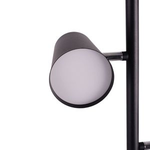 Lampada da Terra LED da 62,2 Pollici con 3 Luci Regolabili, Finitura Nero Opaco per Soggiorno - Product Image 4