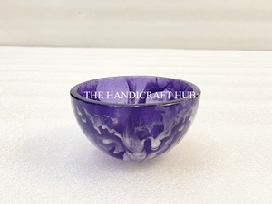 Bol en résine au design élégant, bol en époxy, saladier en résine, bol de service en époxy, saladier en résine époxy à prix très abordable - Product Image 6