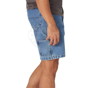 Latest Design Jeans Shorts Custom Logo Causal Wear Jeans Shorts Workout Jeans Short For Men Online Sale - Product Image 4